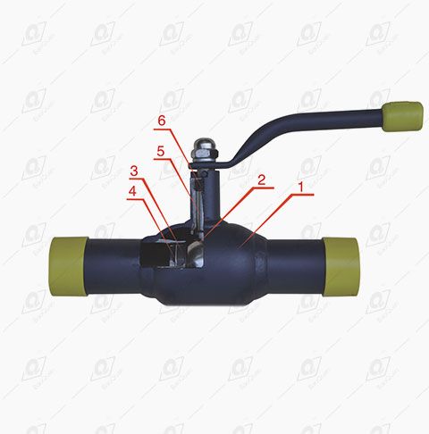 全焊接球閥剖切圖